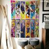 Jojo'S Bizarre Adventure Part Stardust Crusaders Threepiece Set 1 Duvet Cover 2 Pillowcase Without Core Bedding Set