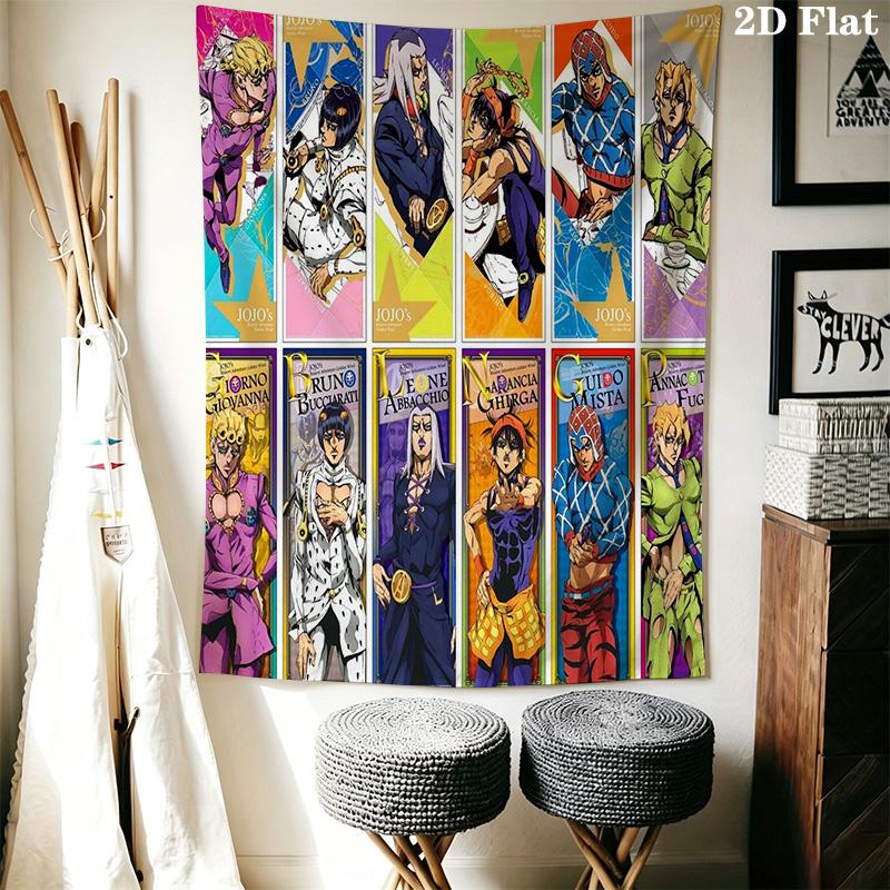 Jojo'S Bizarre Adventure Part Stardust Crusaders Threepiece Set 1 Duvet Cover 2 Pillowcase Without Core Bedding Set