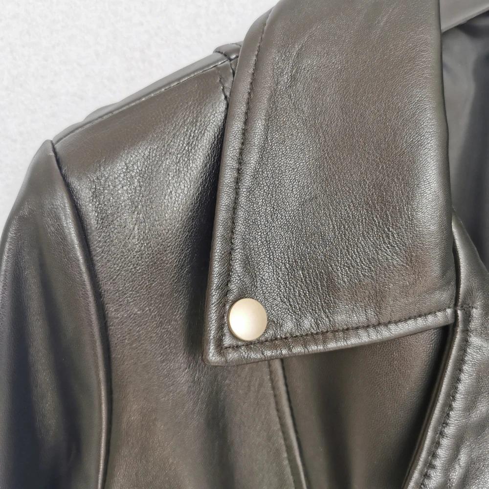 Maplesteed OVERSIZE женская кожаная куртка свободная 100% мягкая овчина женское пальто из натуральной кожи весна осень плюс размер M486