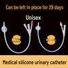 Стерильный одноразовый силиконовый катетер: Двух-/Трехпросветная дренажная трубка для ирригации мочевого пузыря при уходе за пожилыми людьми на дому