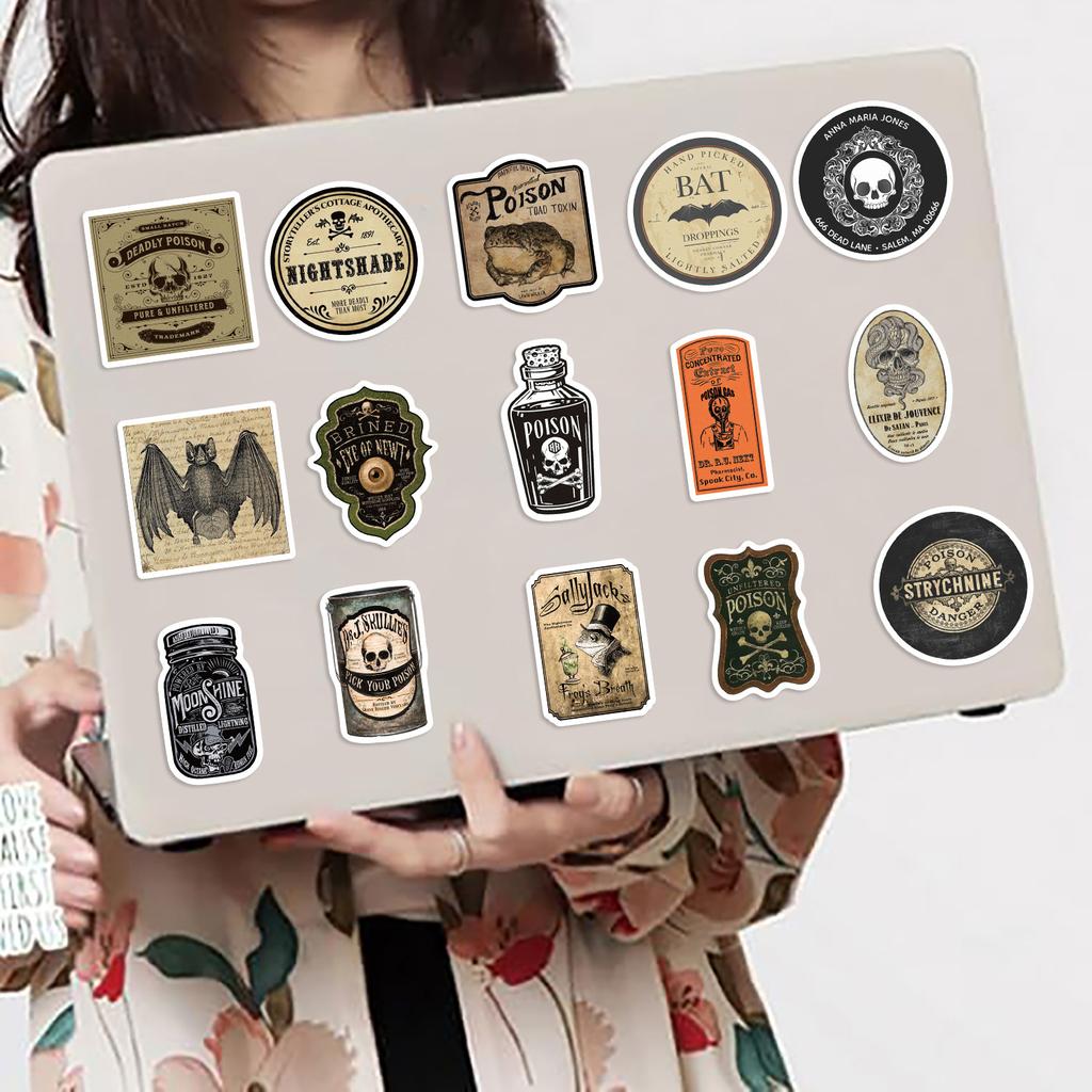 50 Ретро Триллер Зелье Граффити Наклеек Украсьте Блокнот Чемодан Сделай Сам Водонепроницаемые Наклейки