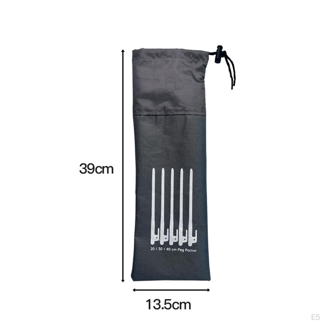 Tent Stakes Storage Bag Camping Tool Lightweight Case Peg Nails for Gardening