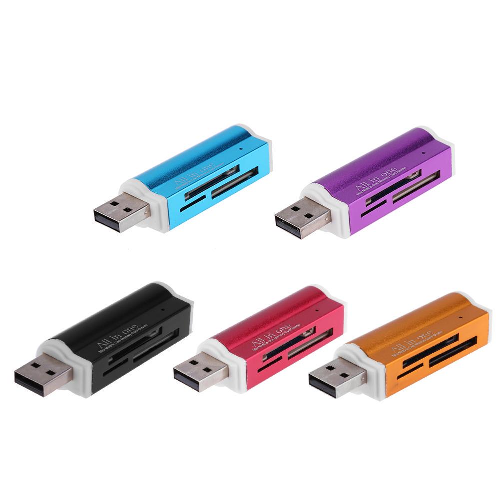 Устройство чтения карт памяти USB2.0 4 в 1 для карт памяти SD/SDHC/Mini SD/MMC/TF/MS A#S