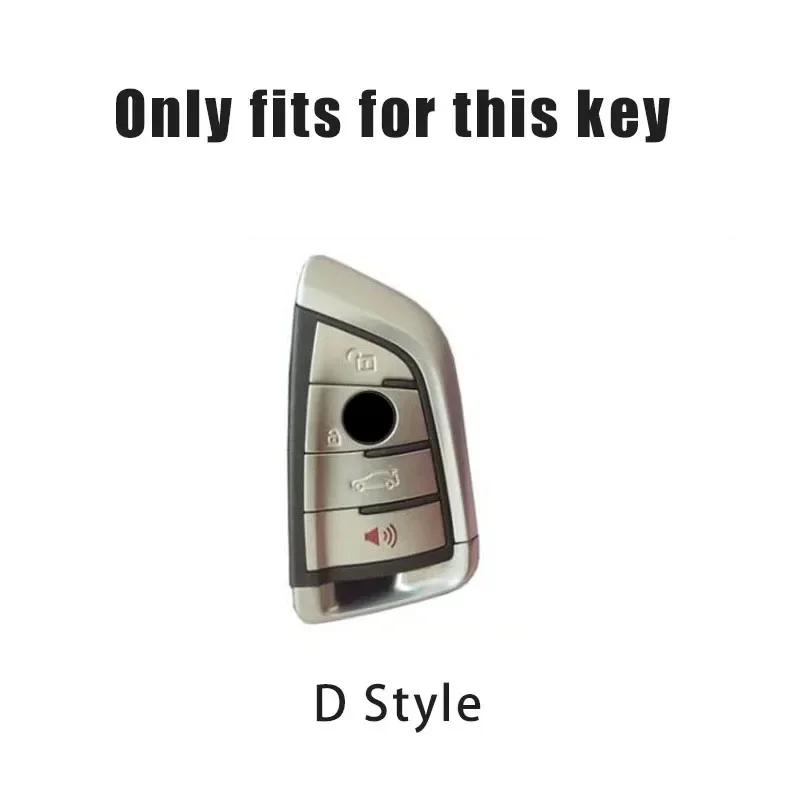 BAGF7 Car Sticker Hot For BMW Leather Car Remote Key Case Cover Shell Fob For BMW X1 X3 X5 X6 X7 1 3 5 6 7 Series G20 G30 G11 F15 F16