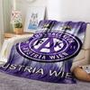 FK Austria Wien Print FlAannel Blanket, High quality Comfortable for All Seasons, Home Decor, Warmth and Comfort