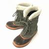 Vintage 80s-90s/LL Bean/Leather Snow Boots/21.5cm/Khaki/Waterproof/Outdoor/USA Brand(USED)