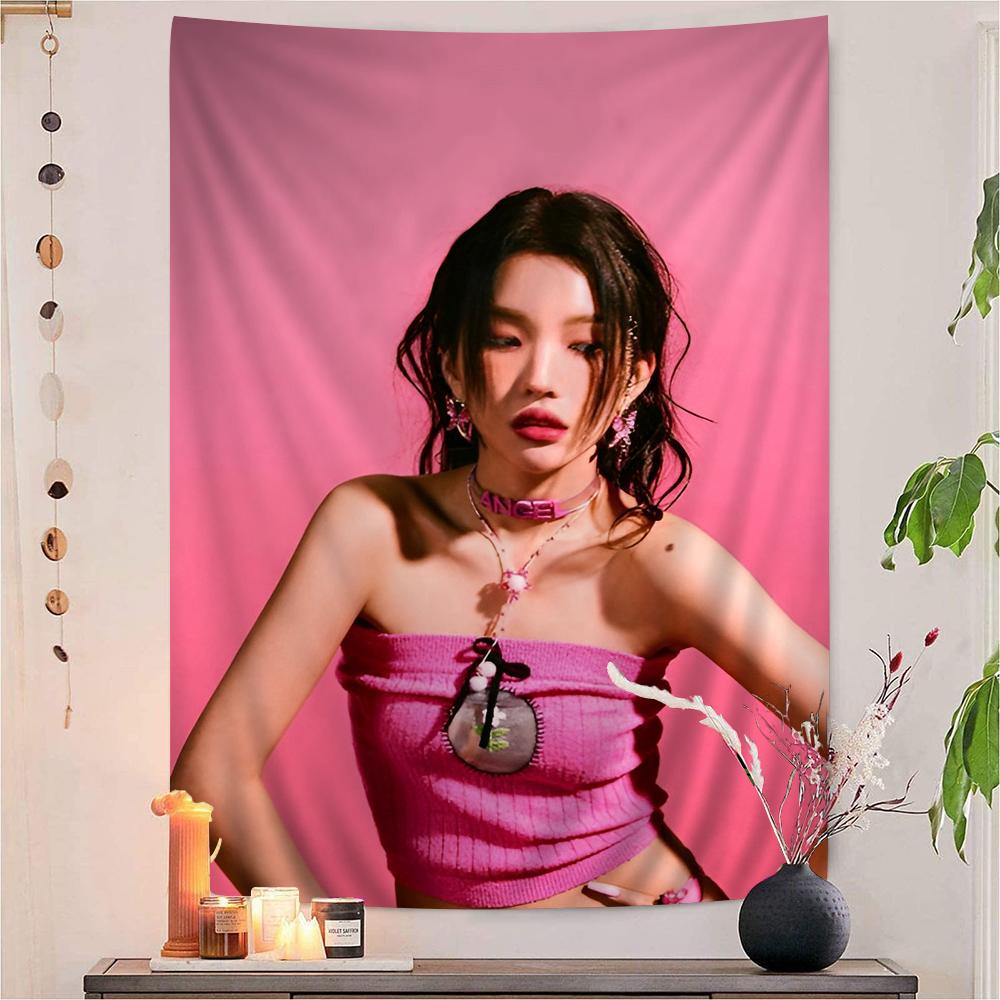 kpop GGidle Hanging Bohemian Tapestry Hanging Tarot Hippie Wall Rugs Dorm Japanese Tapestry
