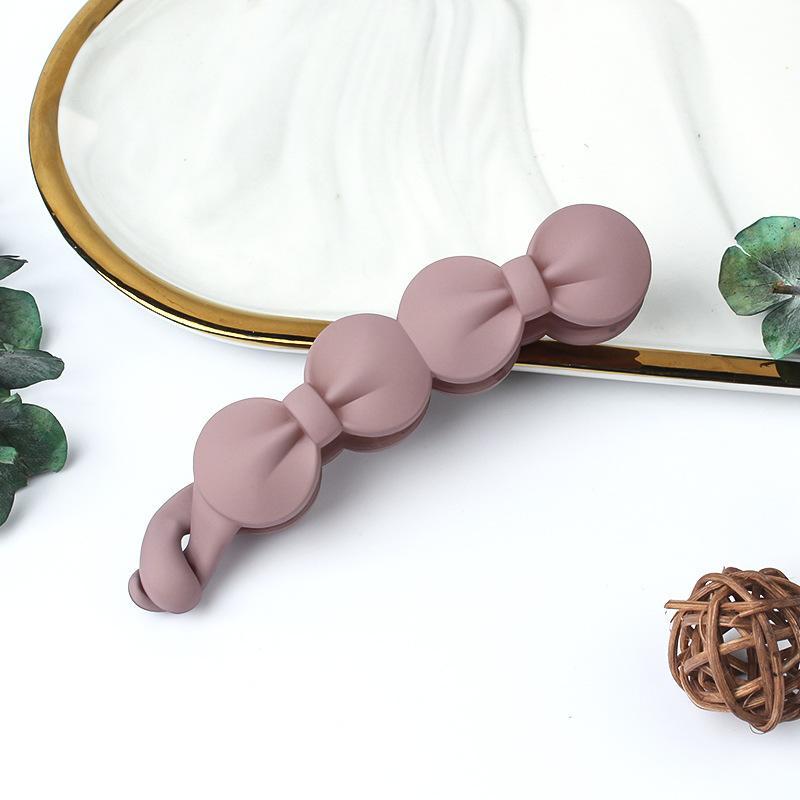 Frosted Banana Ponytail Clip Solid Color Hair Clip Women Hair Styling Clip Accessories Ponytail Barrettes Hair Claws Hairpins