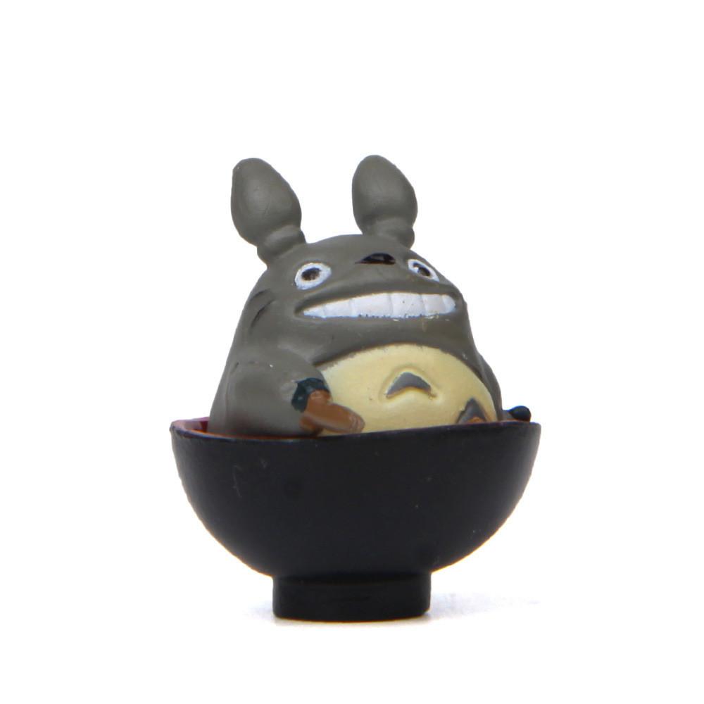 Cute Cartoon Tea Drinking Totoro Mini Model For Micro Landscape Prop Decoration