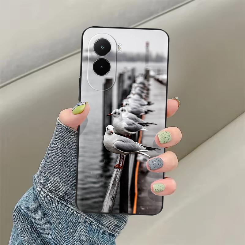Мягкий чехол для Xiaomi Poco M7 4G Чехол Мультяшная задняя крышка для Xiaomi Poco M7 Pro 5G Защитный бампер с животным PocoM7 m 7 Крутые сумки
