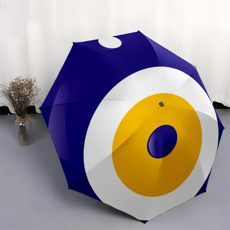 Красочный Амулет-Подвеска «Сглаз» Защитный Талисман Ювелирное Изделие для Удачи и Безопасности Зонт, Портативный Складной Зонт-Трость 3 Сложения для Мужчин и Женщин, S217