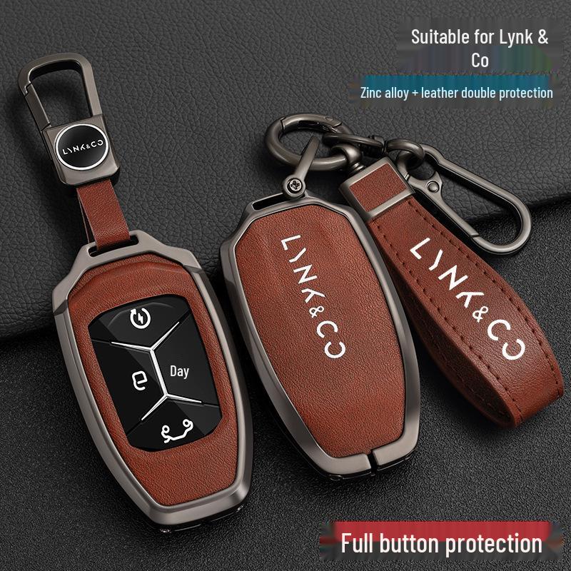Lynk&Co Car Key Case: Metal Shell for Models 01, 02, 03 - Unisex Key Holder