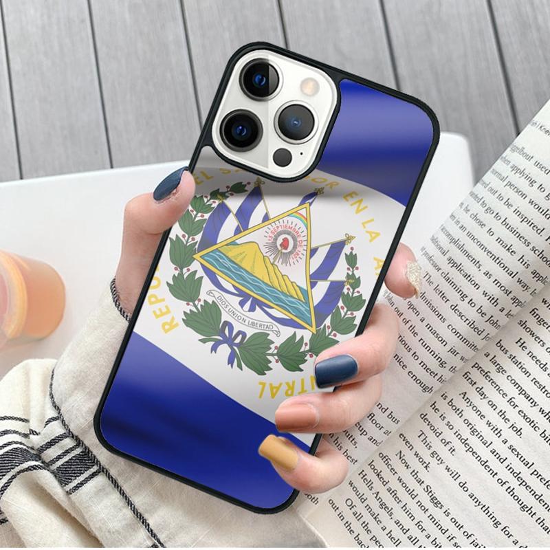 Чехол для телефона с флагом Сальвадора Для iPhone 17 Air 16 15 14 11 12 13 Pro MAX Plus защитный корпус coque