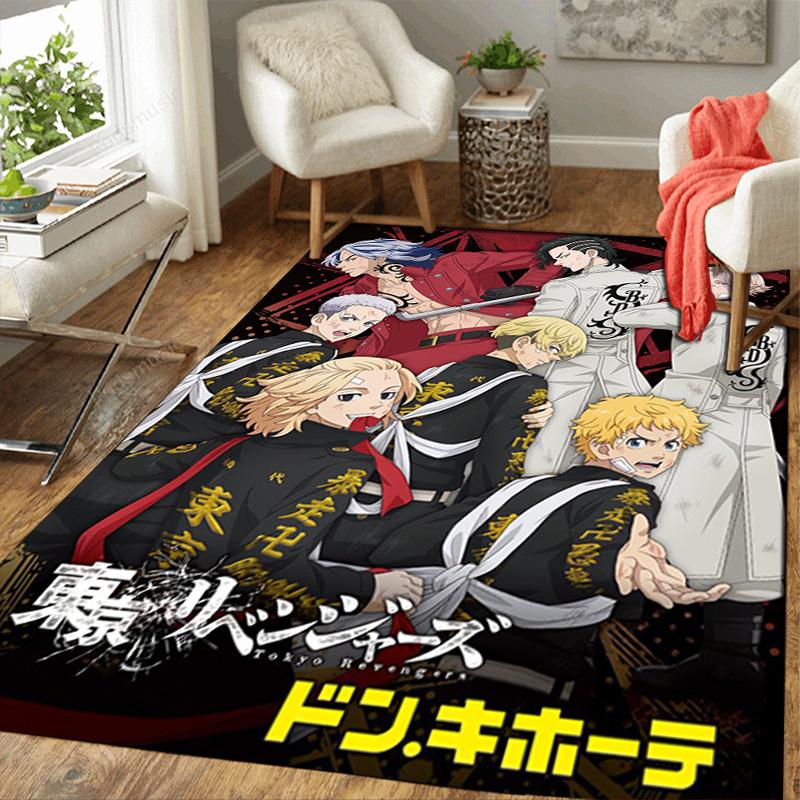 Tokyo Revengers Rug Floor Mat for Living Room or Bedroom Soft and Comfortable Carpet a Gift for Birthday and Holiday.DFF0925043