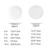 Round White Disc Fall-resistant Dinner Plate Household Melamine White Dish  Restaurant