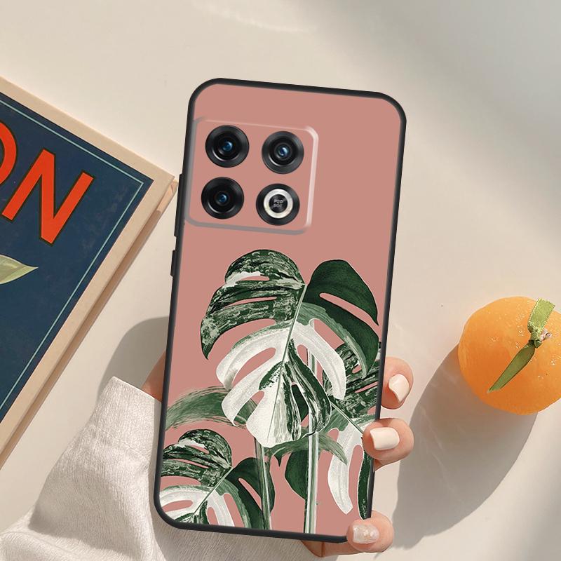 Leaves Monstera Green Case For OnePlus 13T 10T 10R 12R 13R 15 13 12 11 10 9 Pro Nord CE 5 2 3 4 Lite N20 N30 Cover