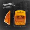 5PCS Cab Marker Lights Roof Running Amber 17LED Lights Top Clearance Lens Marker Light Reflector for Kenworth Peterbilt