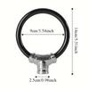 Bicycle Cable Ring Lock For Outdoor Cycing Anti-theft Zinc Alloy Lock Core Portable Security Cable Lock With 2 Key