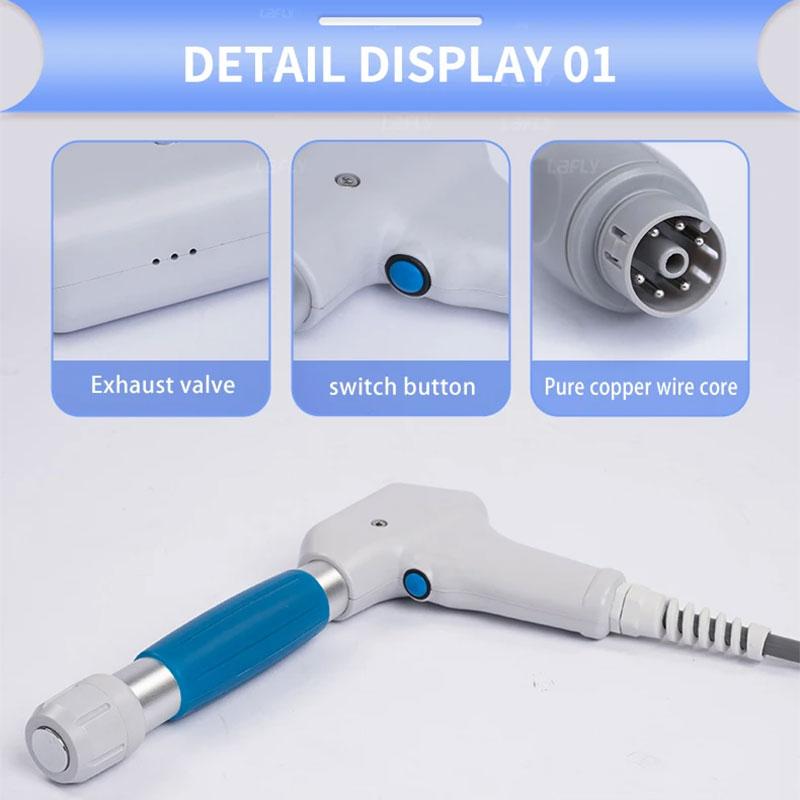 Extracorporal Shock Wave Device Pain Therapy Physiotherapy Pneumatics Shockwave for Relaxation Treatment Body Relax Massager Q80
