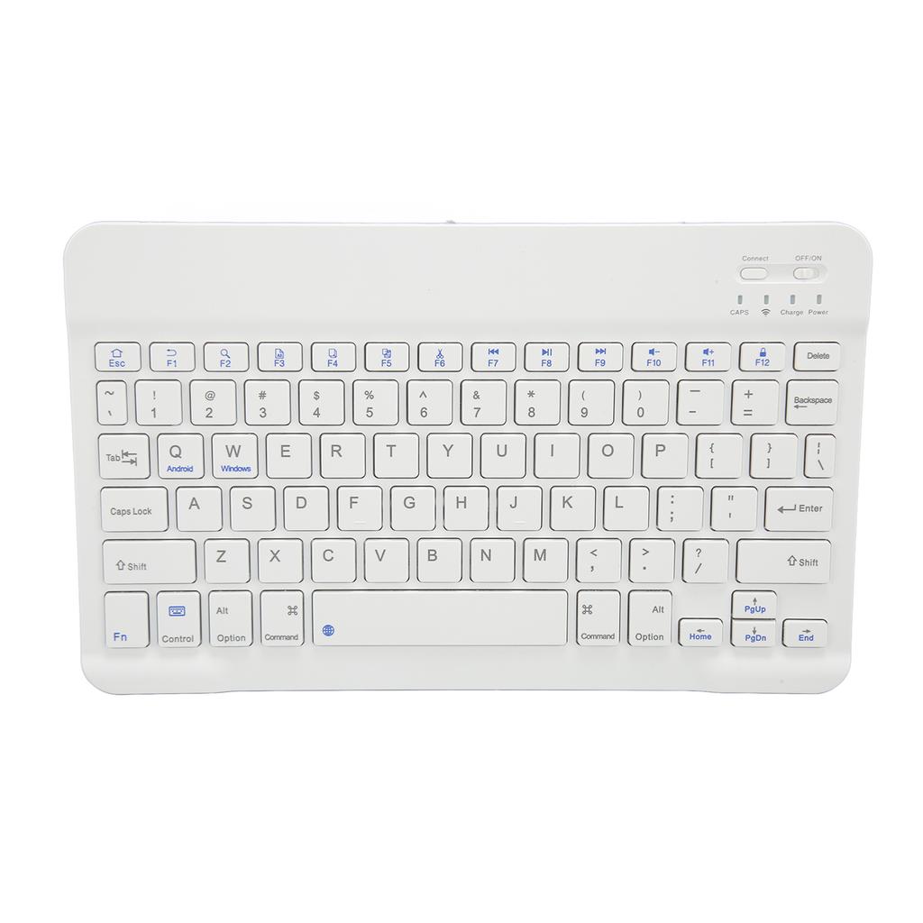 10 Inch Wireless Keyboard Silent Design Multimedia Function Keys Portable Bluetooth Keyboard for