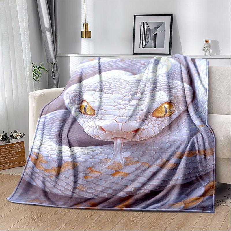 Gothic Snake Serpent Python Viper Blankets Soft Throw Blanket for Home Bedroom Bed Sofa Picnic Travel Office Cover Kids gift