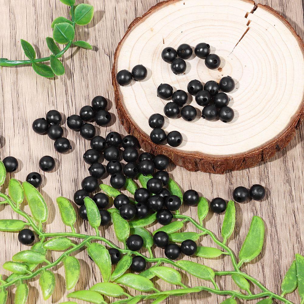 Высококачественные пластиковые стопоры для моря, круглые, черные, мягкие и твердые, бобовые, рыболовные поплавки, бусины