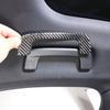 For Porsche Taycan 2022 Soft Carbon Fiber Car Roof Grab Handle Trim Sticker Car