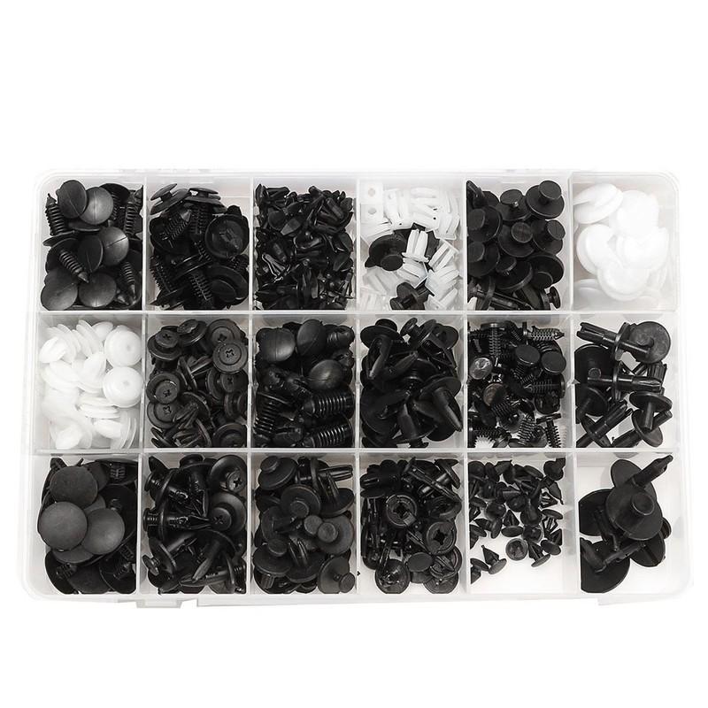 415 Pcs 18 Sizes Interior Door Trim Panel Retainers Clips Fastener Kit for Ford