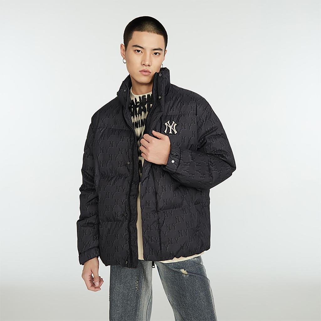 MLB MONOGRAM Down Jackets Unisex Black Stand Collar Thickened Other (Unisex) Down Jackets 3ADJM0736 50BKS