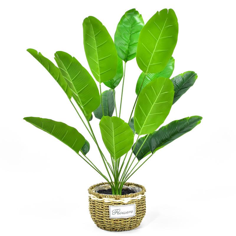 18 вилок, искусственные банановые деревья, большие тропические растения, искусственные листья монстеры, пластиковые пальмы для домашнего сада, отеля, свадебного декора