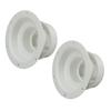 2PCS RV Plumbing Vent Caps Prevent Leaks Camper Roof Sewer Vent Cover Caps for Trailer 1 to 2‑3 8 Inch Pipes White