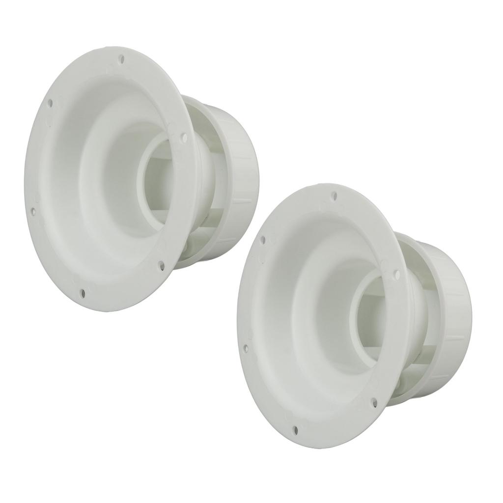 2PCS RV Plumbing Vent Caps Prevent Leaks Camper Roof Sewer Vent Cover Caps for Trailer 1 to 2‑3 8 Inch Pipes White