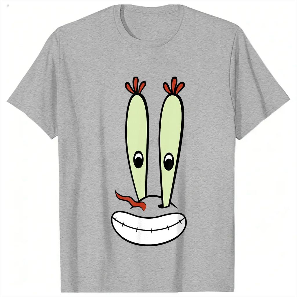 Spongebobs Halloween Mr Krabs Big Face T Shirt Summer Casual TShirts 100 Cotton Novelty Tshirt For Couple Short Sleeve Tees