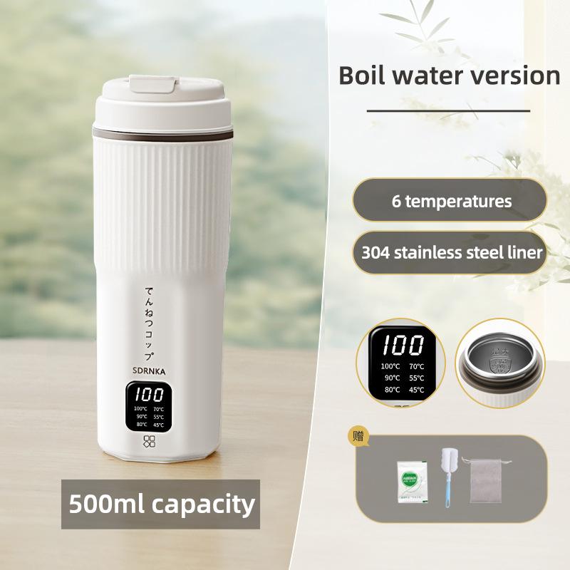 Портативный электрический чайник 500 мл, многофункциональная нагревательная чашка, чашка для тушения, горшок для сохранения здоровья, термопот, мини-чайник для путешествий, 220 В