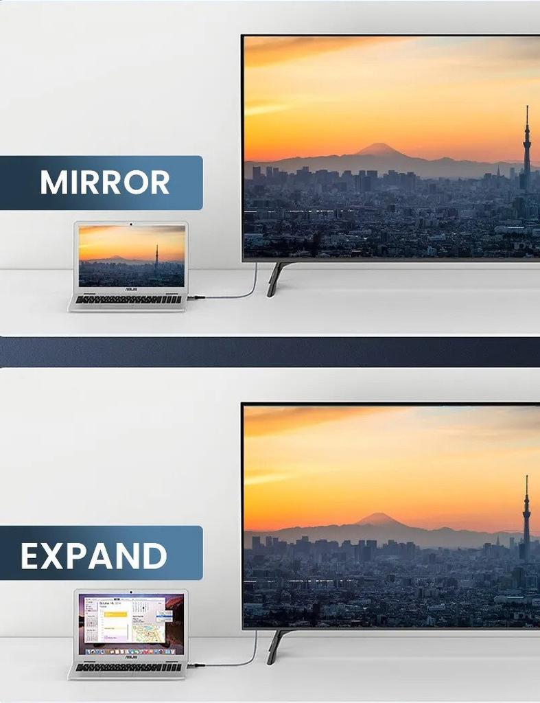 Кабель SUNROZ 1м HDMI - HDMI (v2.1, 48Gbps, 8K/4K, 60Hz) Aluminum Neylon cord (A48745)