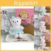 Adorable Plush Rabbit Keychain Soft Pp Cotton Stuffed Animal Cute Hanging Doll