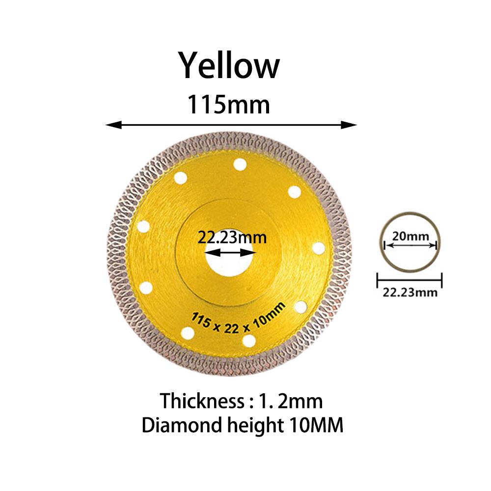 Турбо-алмазная пила, диск для резки гранита, мрамора, керамогранита, керамические лезвия 105/115/125 мм для угловой шлифовальной машины, алмазная пила