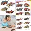 Vibrant Dinosaur Cars Pull Back Toy Set For Kids With Boomerang Action