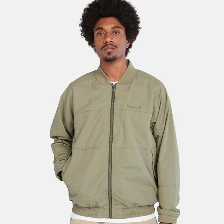 Timberland Ss23 однотонная водонепроницаемая куртка с вышитым логотипом, мужская куртка Cassel-зеленая A6R87-590
