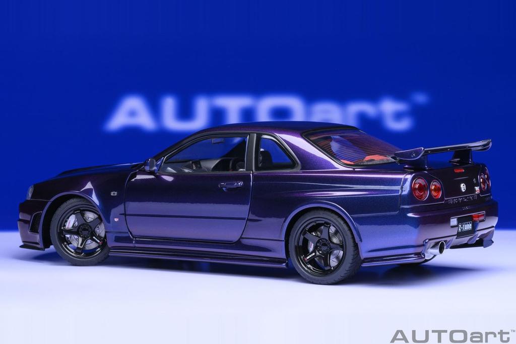 AUTOart 1/18 Scale Nismo R34 GT-R Z-tune Midnight Purple III Finished Product