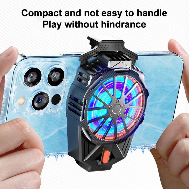 X57 Mobile Phone Semiconductor Cooler 3 Gears Adjustable Cooling Fan for Gaming