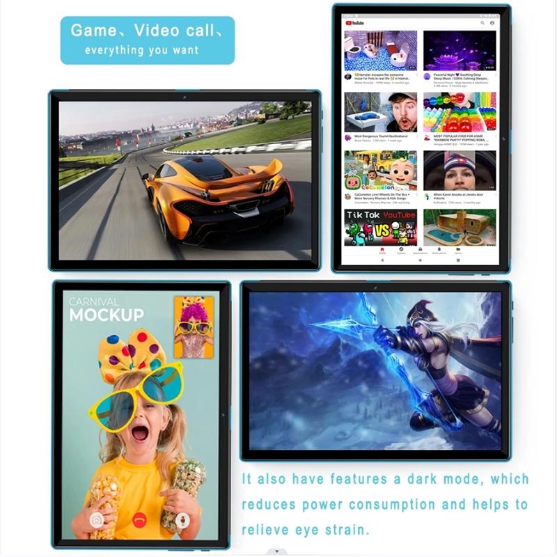 2024 P50 10,1-дюймовый планшетный ПК 8 ГБ + 256 ГБ Android 13 Wi-Fi 4G LTE