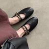 Fashion Fashion Buckle Strap Women Flat Leather Shoes Mary Jane Elegant Versatile Women Shoes 2025 High Quality Shallow Comfy Soft Flats