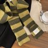 Harajuku Long Striped Scarves Korean Style Stripe Shawl Multicolor Y2K Striped Scarf  Ladies