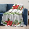 Festive Christmas Throw Blanket Cozy Holiday Decor Farmhouse Reindeer Plaid Snowflake Winter Comfort Warm Bedspread Gift Idea