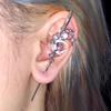 Sparkling Star and Moon Earring Fashionable Ear Needle Wrap Crawler Hook Earrings Jewelry for Fashionistas