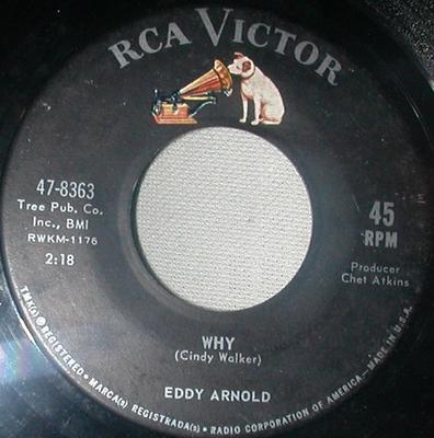 7-дюймовая пластинка EDDY ARNOLD - Why / Sweet Adorable You 478363 RCA Victor US Folk Б/у