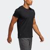 Adidas Футболка Run It Tee M Logo Training с короткими рукавами, мужские топы, черные FL6972