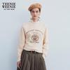 Teenie Weenie Bear Women's Embroidered Round Neck Sweatshirt