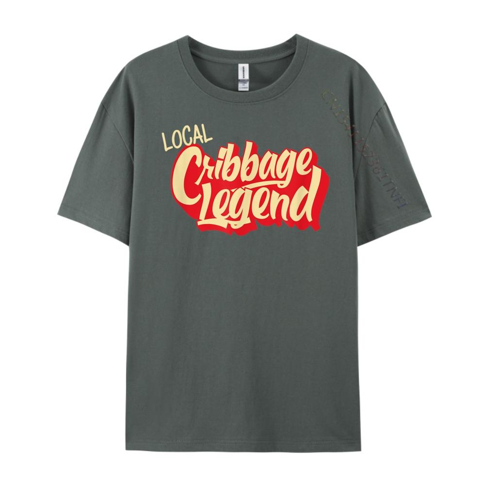 Funny Cribbage Player Local Cribbage Legend Mens Designer T Shirt Man Clothes Party